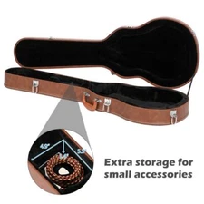 Glarry GLP Microgroov Bulge Surface Electric Guitar Hardshell Case with Lock