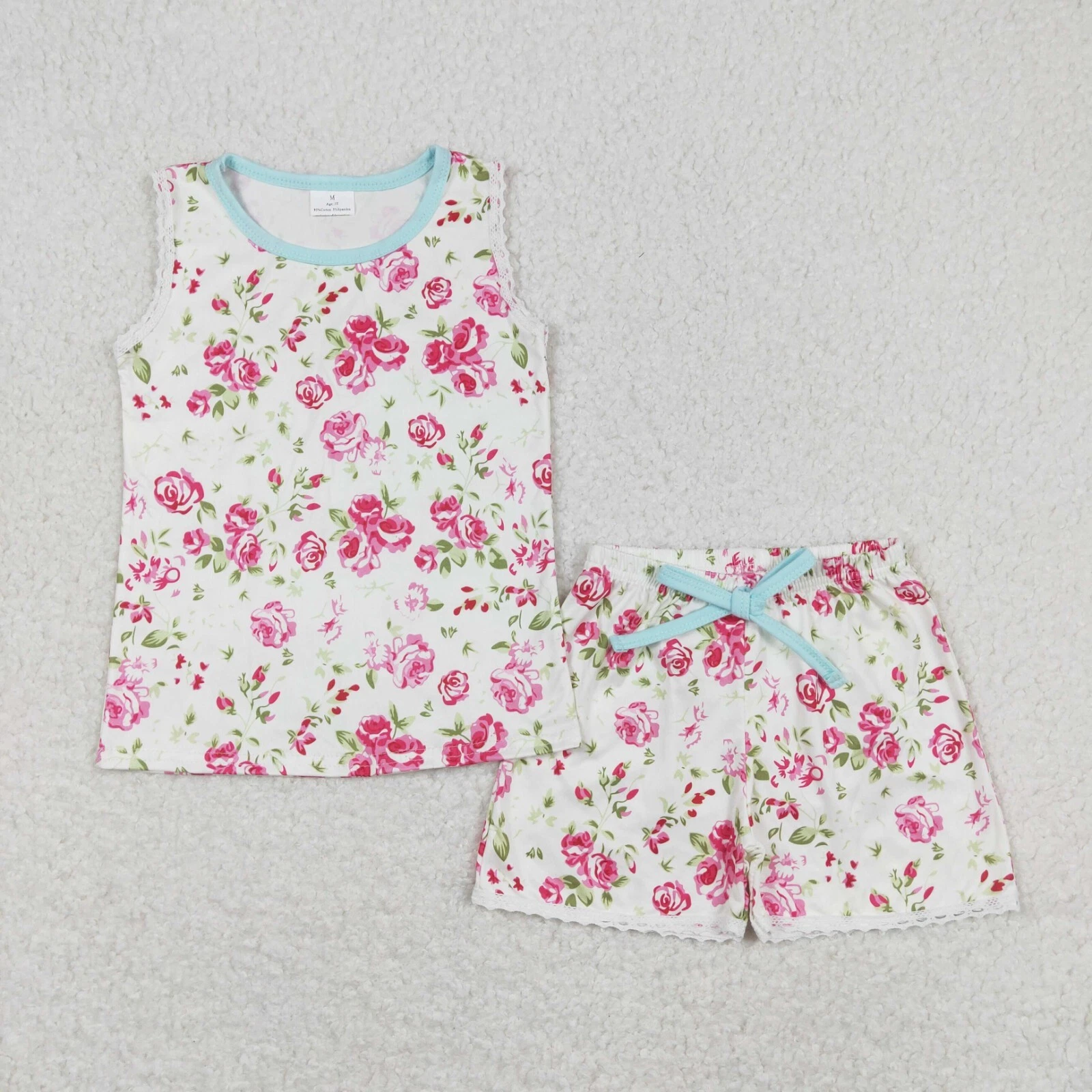 Baby Girls Summer Wear Rose Floral Tank Top Shorts Outfit Boutique
Opens in a new window or tab