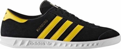 Adidas Hamburg ++++ RARE++++ 12 BLACK SUEDE / YELLOW STRIPE NEW spezial samba | eBay