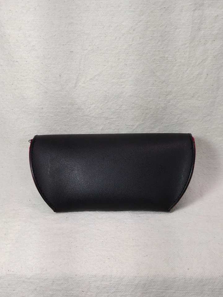 Estuche Bolle para gafas de sol negro cierre a presión rojo logotipo rojo interior protector Foto 3 de 4