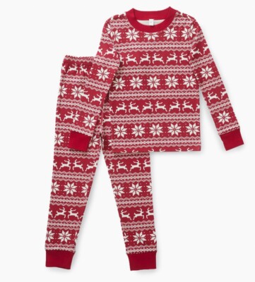 NWT!  Hanna Andersson Organic Long John Pajama PANT Scandi Snowflake Print -XL