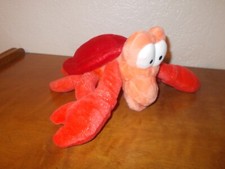 Disney Parks The Little Mermaid Sebastian Crab Plush Bean Bag Toy Doll