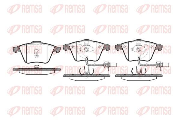 Remsa 0964.02 Bremsbelagsatz, Scheibenbremse FüR Audi-image