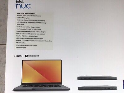 Intel BBC710ECU7B01 LAPBC710 NUC M15 Laptop Kit Core i7 Intel BBC710ECU7B01 LAPBC710 NUC M15 Laptop Kit Core i7