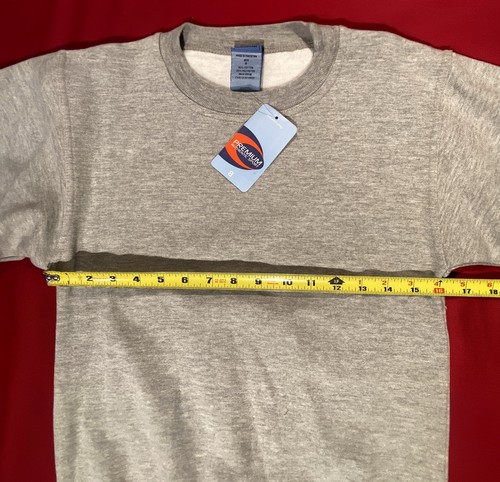 NWT CREWNECK SWEATSHIRT 8 BOYS KIDS HEATHER GRAY BASIC FLEECE - Picture 5 of 5