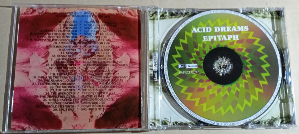 Various – Acid Dreams Epitaph (69 Minutes Of Green Fuz)   - CD (JG1614) - Bild 2 von 2