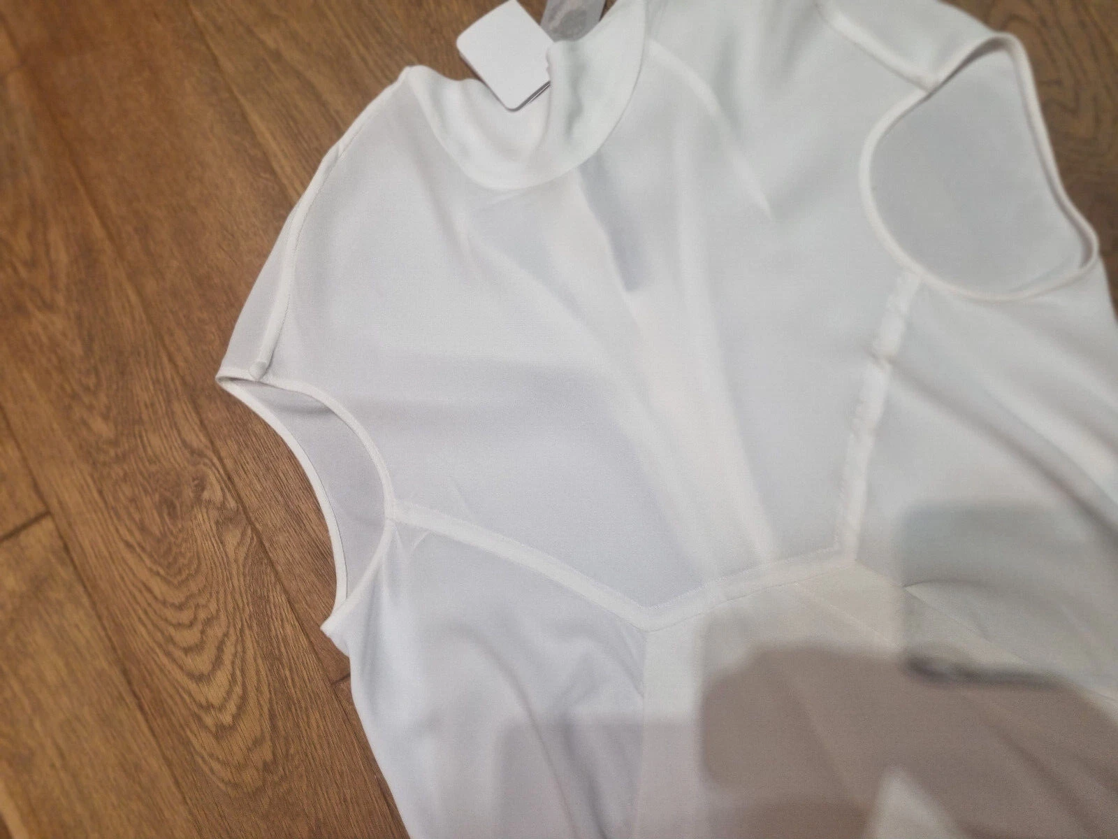 Abito a tunica galleggiante bianco Rick Owens donna uk 6 (facile da indossare uk 8)