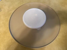 Vintage Tupperware Dip-n-Serve Chip and Dip Server Tray Bowl and Seal 492-2