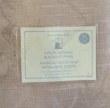 BRAND NEW POTTERY BARN Kids Evelyn Metallic Blackout Curtain 84 NWT