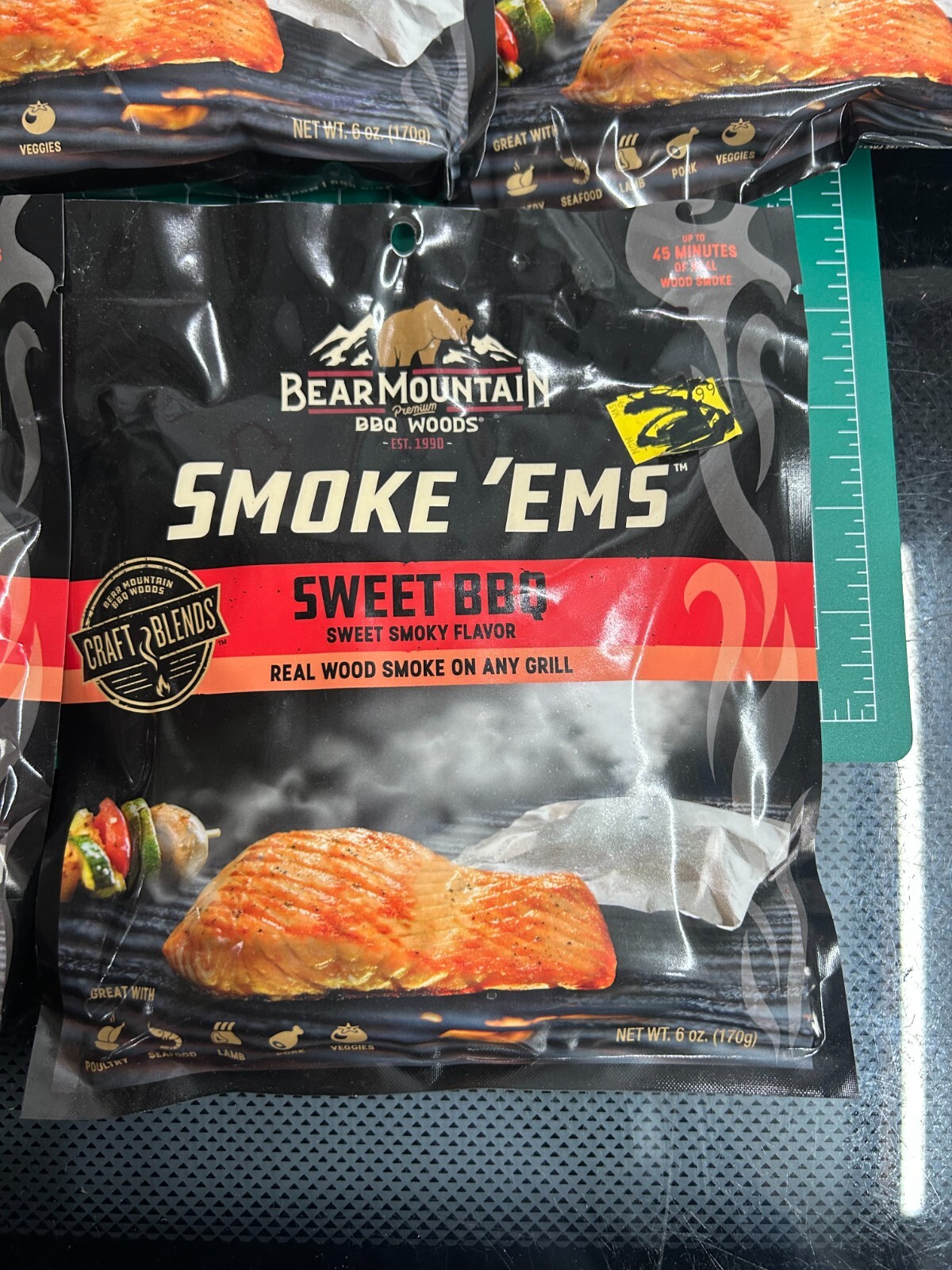 5-pack lot Bear Mountain Sweet Smoky BBQ Smoke 'Ems Real Wood Grill 6 oz