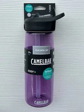 CAMELBAK Eddy+ Lavender Purple .75L / 25oz Water Bottle w/ straw - Tritan Renew