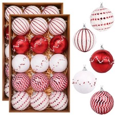 TranquilBliss Christmas Ball Ornaments, 3.14    30 PCS Christmas Tree