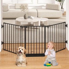 29.4-78" Extra Wide Baby Gate Dog Doorways