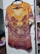 CATHERINES SIZE 1X  Short SLEEVE WOMEN'S Top Shirt Plus Size 1X
