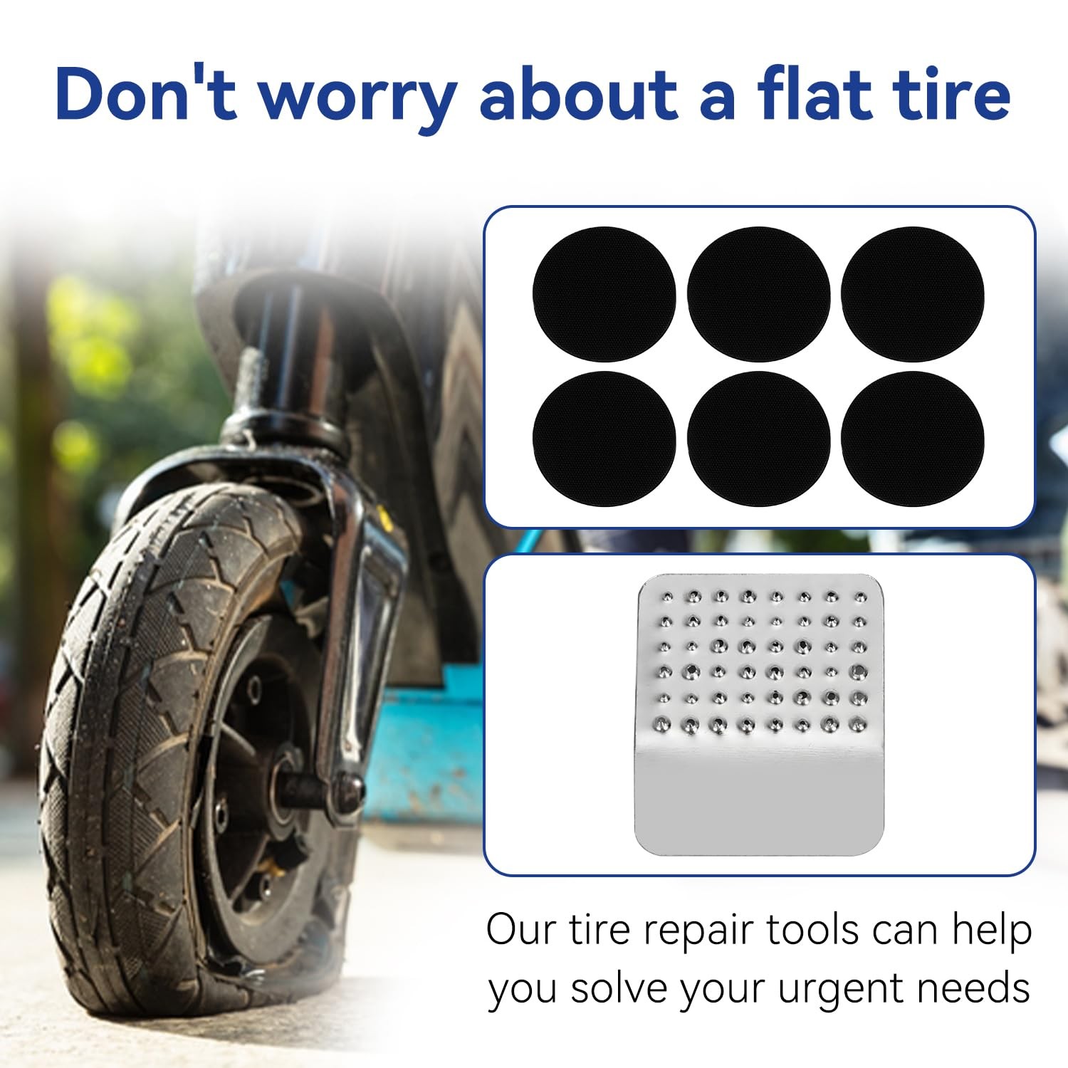 10x2 Electric Scooter Tire & Inner Tube 10x2.0 54-152 with Repair Kit Hoverboard