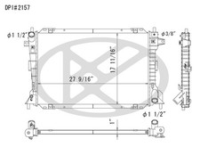 Koyo Radiator for Crown Victoria, Town Car, Grand Marquis A2157