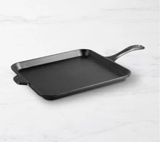 Lodge 11 Inch Square Cast Iron Griddle - Pre-Seasoned Frying Pan Free Ship