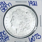 1921 BU UNCIRCULATED MORGAN SILVER DOLLAR AUTHENTIC U.S. MINT FREE SHIPPING 6073