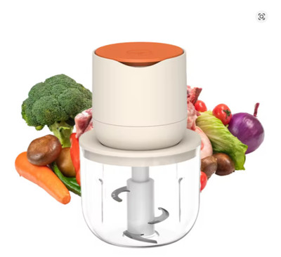 Electric Food Processor 100W 3-Blade Vegetable & Meat Chopper for Home