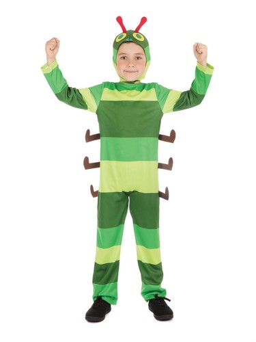 Costume vestito bambino unisex affamato bruco insetto settimana mondiale del libro - Foto 1 di 8