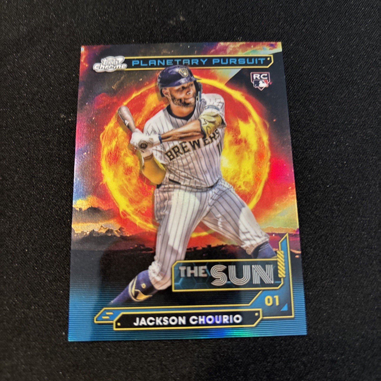 2024 Topps Cosmic Chrome - Planetary Pursuit Jackson Chourio #PPS-9 Sun (RC)