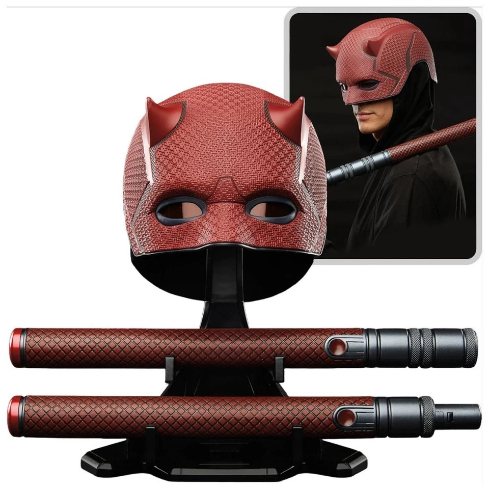 Marvel Legends Daredevil: Born Again Mask & Billy Club réplicas de utilería PREVENTA NOV Foto 2 de 4