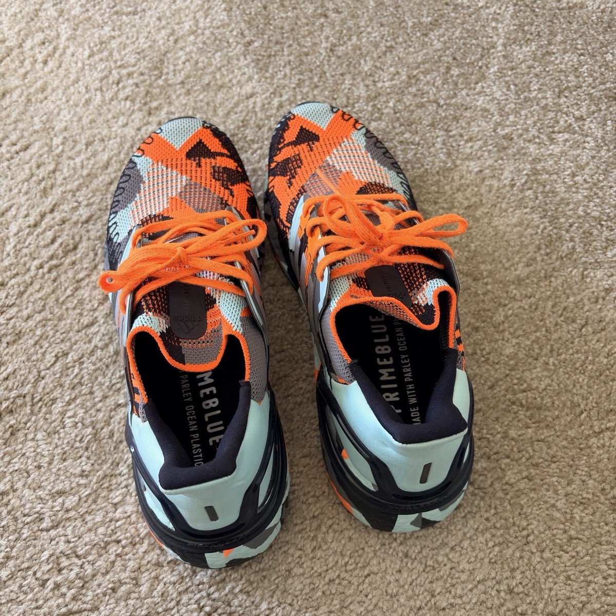 Adidas Ultraboost 20 Signal Orange Silver Metallic Frost Green US