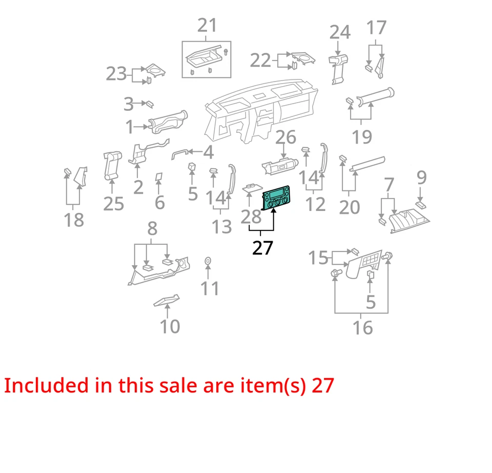 Control de temperatura del calentador para 07-10 FJ CRUISER 5252753 Foto 3 de 4