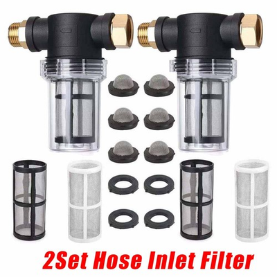 #ad #ad 2 Set Inline Garden Hose Inlet Filter for Pressure Washer amp; Washing Machine #K $19.99