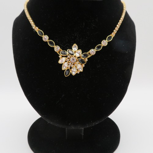 Vintage Monet Choker Black Crystal