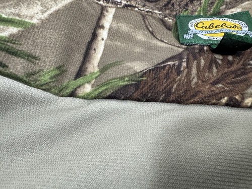 Men's L Cabela's Microtex Realtree AP Camo Long Sleeve Button Up Hunting Shirt - Picture 6 of 16