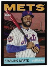 Starling Marte 2025 Topps Archives 1964 Topps #92 Black Foilboard