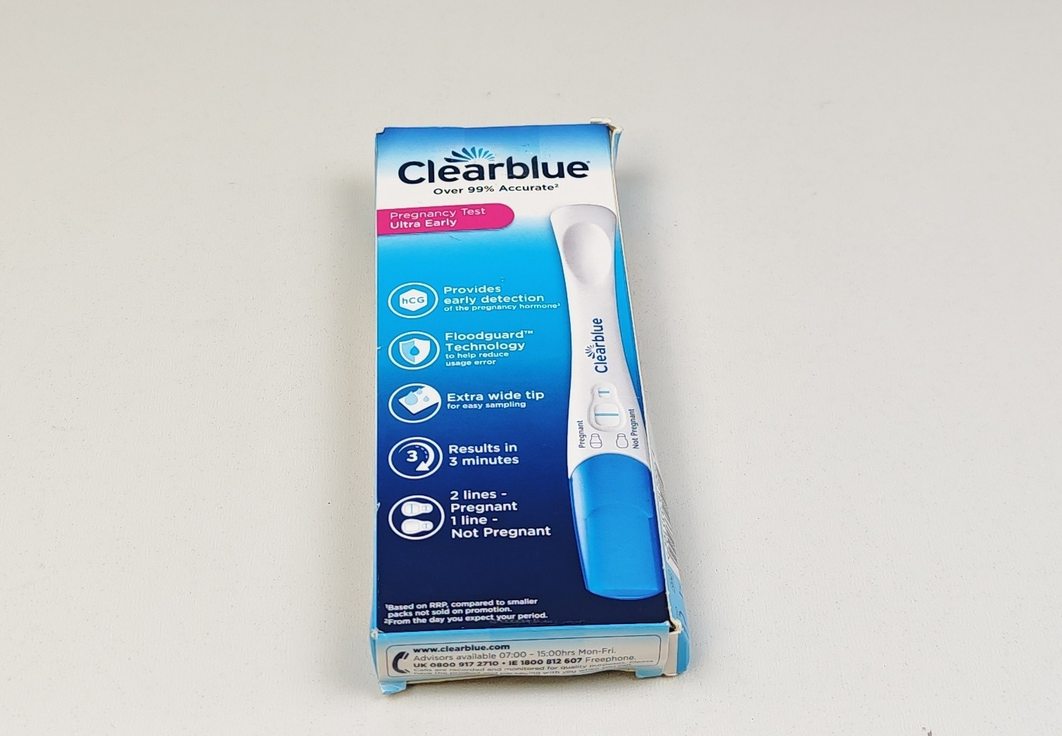 ClearBlue Pregnancy Test Ultra Early 6 Days 3 Tests Long Expiry 30/9/27 - Image 2