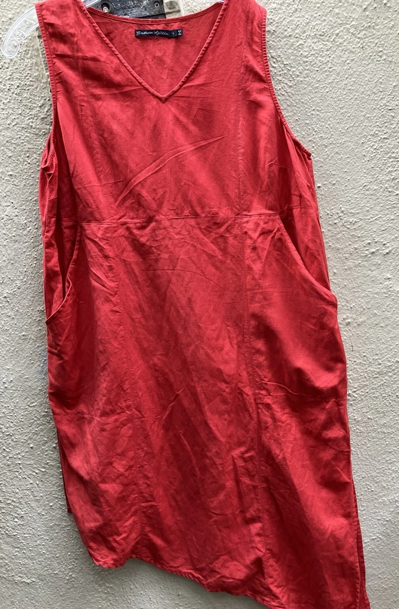 Linen Shift Midi Dresses for Women for sale | eBay