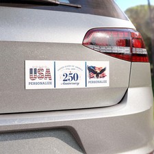 Personalized Patriotic Car Magnet Custom Auto Truck SUV Bumper