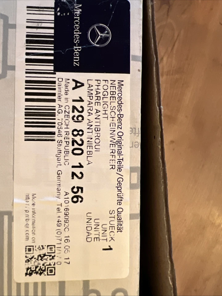 Mercedes-Benz SL R129 Feu antibrouillard avant droit A1298201256 NEUF - Photo 2/2