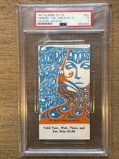 Billet 1967 Fillmore San Francisco CA The Doors Yardbirds PSA 5