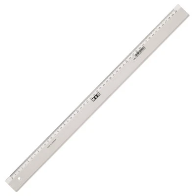 MÖBIUS + RUPPERT Kunststofflineal 50 cm transparenter Kunststoff Lineal durchsichtig 50cm M+R