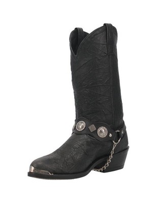 Dingo Western Boots Mens Suiter Harness Leather Black DI02175