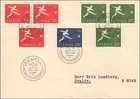 Football Soccer Stamp Set Sport Sweden FDC Set Cover 1958