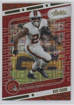 2024 Panini Absolute Red Squares 87/499 Nick Chubb #23 1vo4