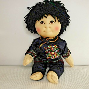Vintage-90s-Asian-Rice-Paddy-Babies-Doll-Soft-Sculpture