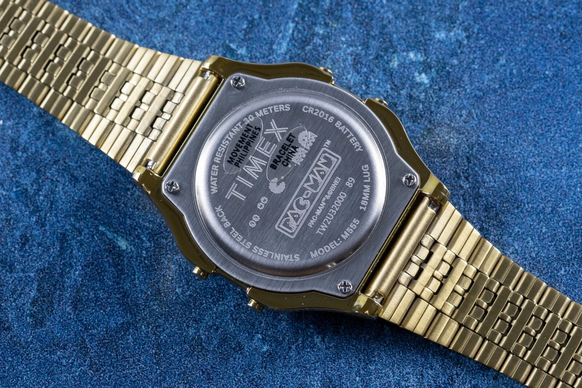 Timex X Pacman T80 Digital Stainless Steel - Gold - TW2U32000
