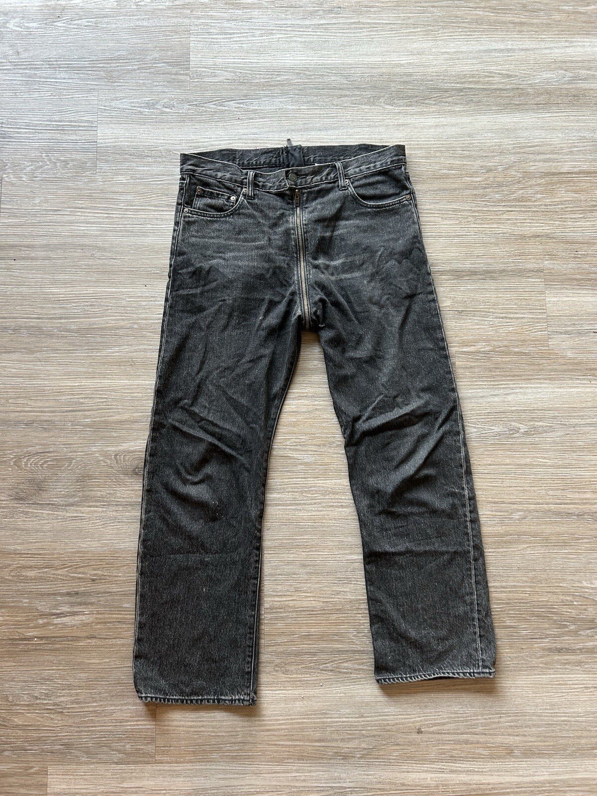 Vetements x Levi Strauss Full-Zip Grey Denim Jeans 2017