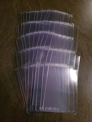 Semi Rigid Card Holders 50 ct for Grading, storing, extra protection. Open pack.