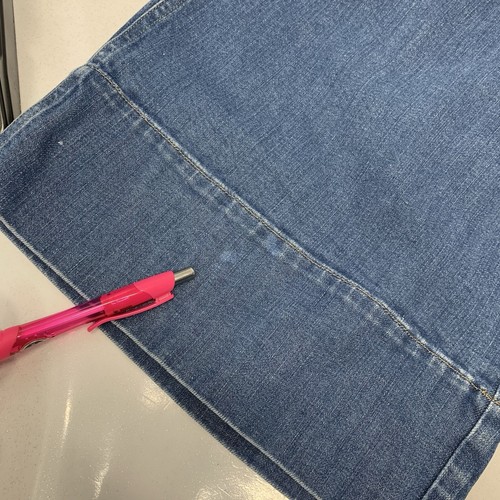 Talbots Capri Wide Leg Jeans 16 Gaucho aufgesetzte Tasche Knopfdetail Western klassisch - Bild 6 von 12