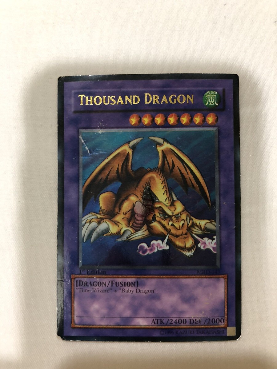 Thousand Dragon Yugioh Card 1996 1st Edition Mrd-143 Used | eBay Thousand Dragon Yugioh Card 1996 1st Edition Mrd-143 Used | eBay
