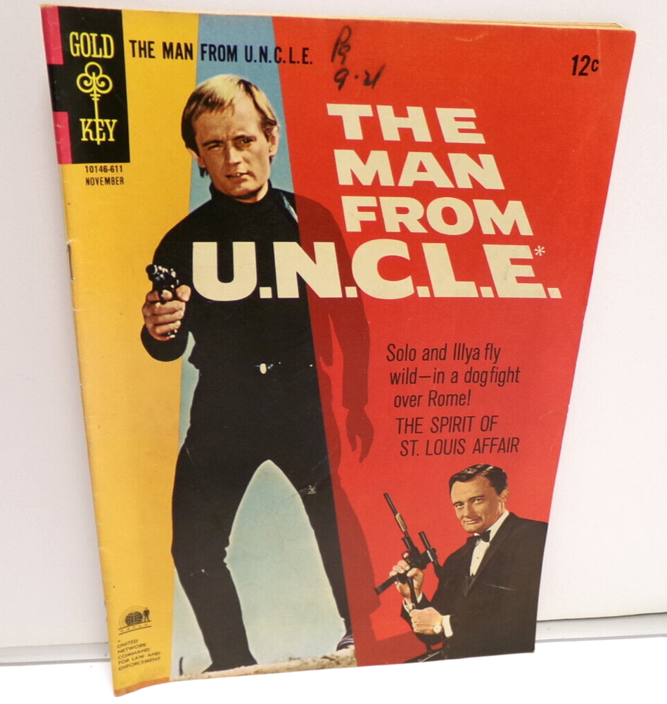 Man From U.N.C.L.E. #9 Gold Key Comics 1966 Silver Age Rare Collectible  