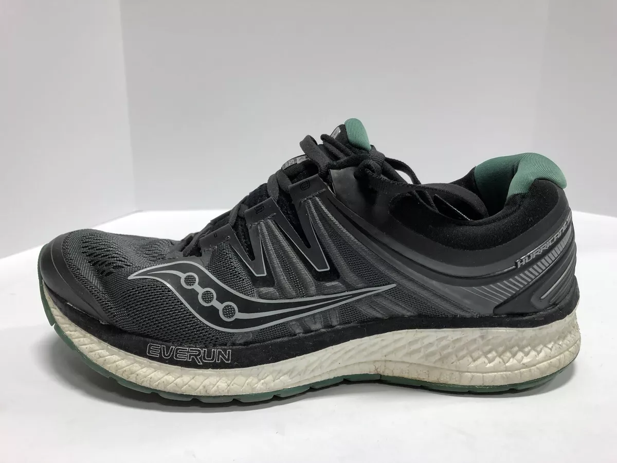 Saucony Hurricane Iso 4 Mens Running Shoes Black 9 M