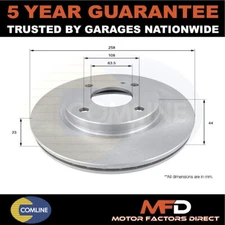 Fits Ford Fiesta 2008- Ka 2016- + Other Models Comline Front Brake Disc #1